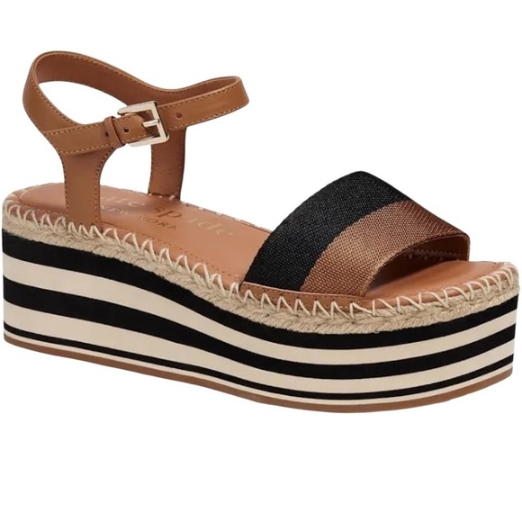 kate spade Shoes - Kate Spade Picnic Platform Sandal Size 9 Ankle Strap Leather